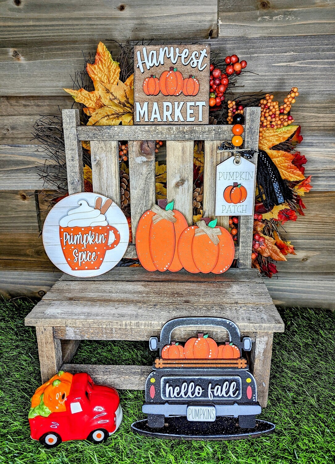 DIY ​Fall Harvest Tiered Tray Set