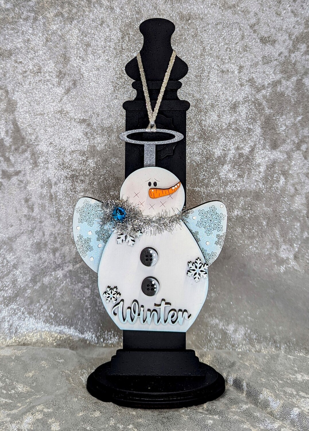 DIY Winter Snow Angel Ornament (Unpainted/Unglued)