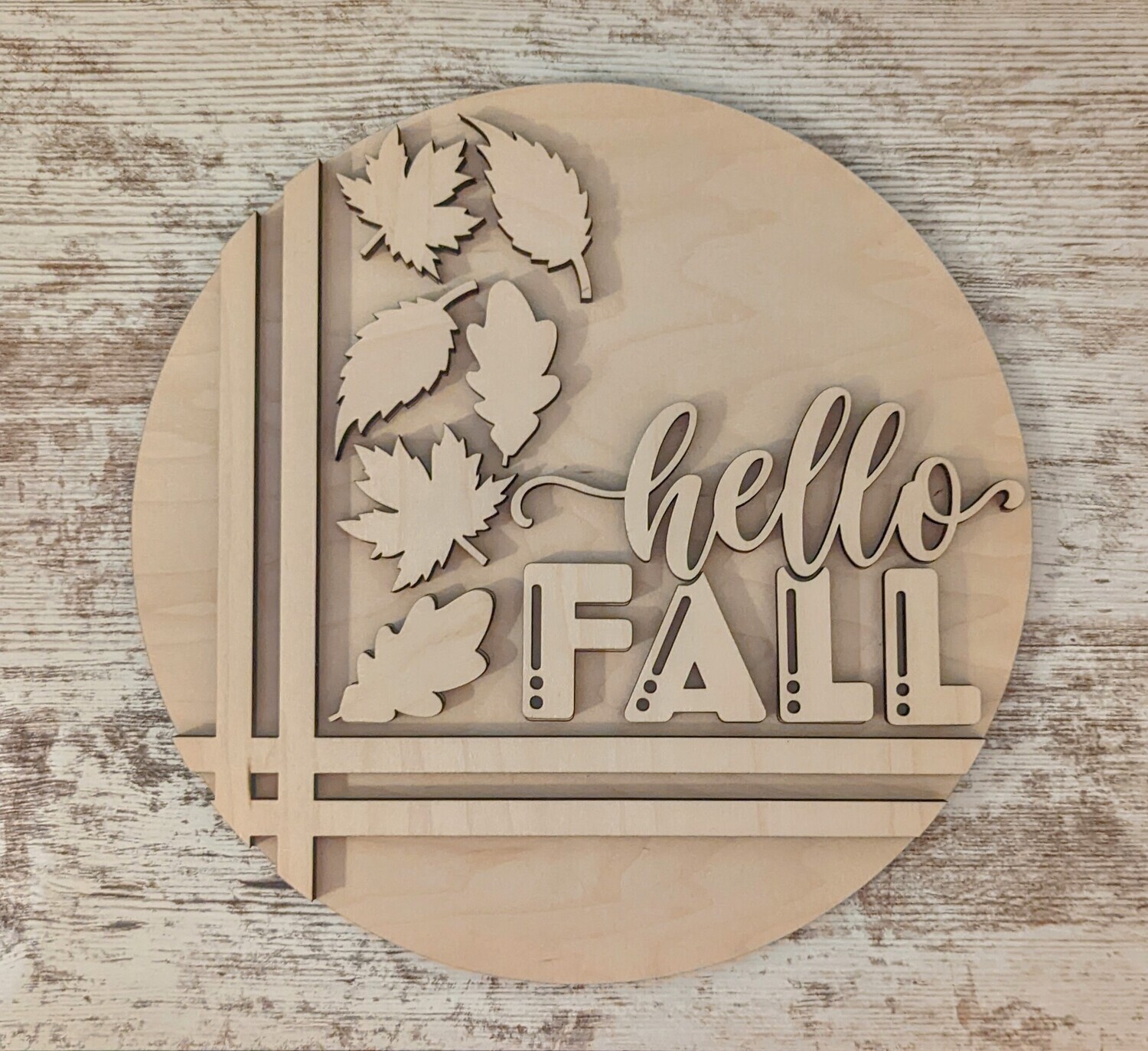 DIY Hello Fall Round (10&quot;)