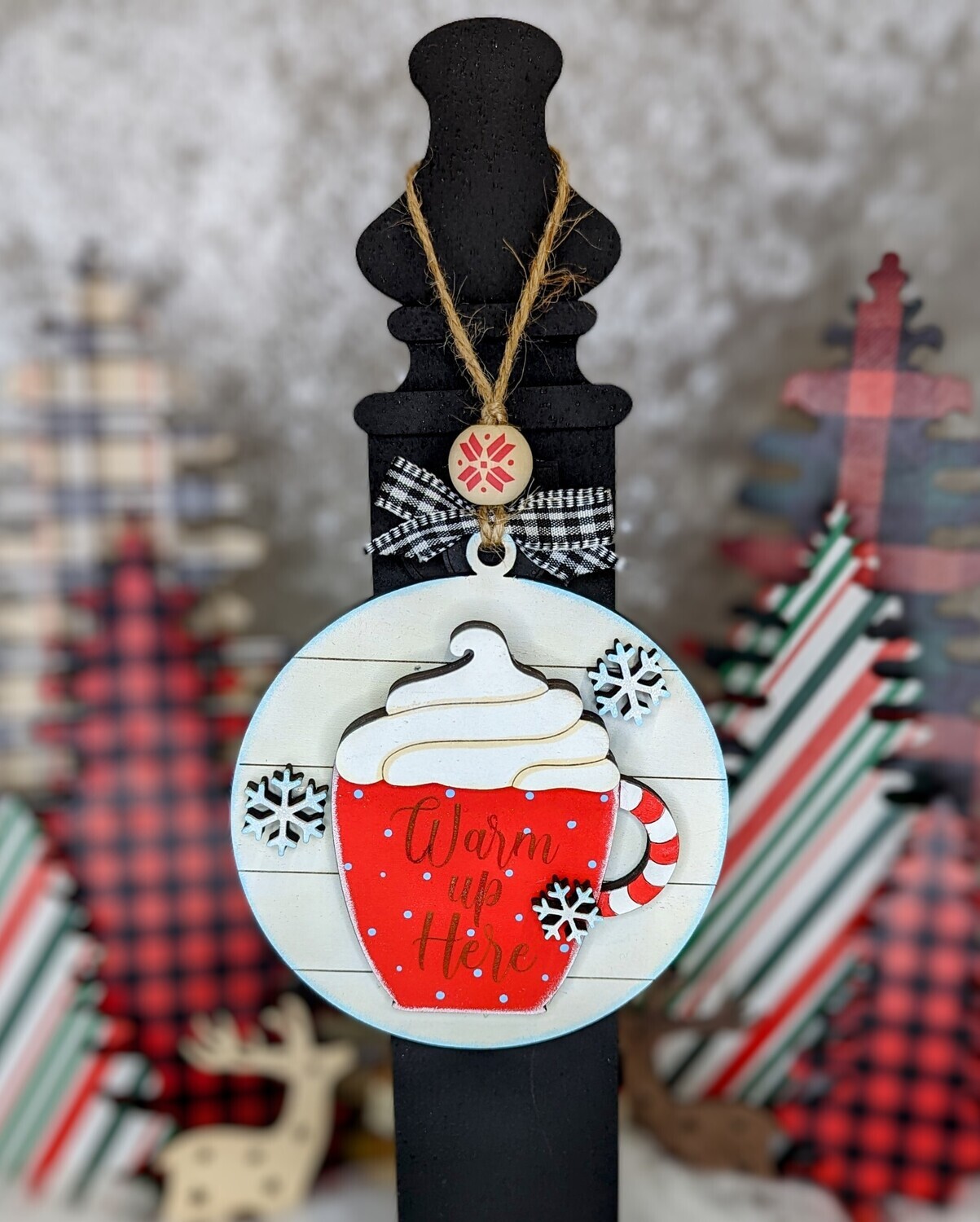 DIY Hot Cocoa Ornaments (Set of 2)