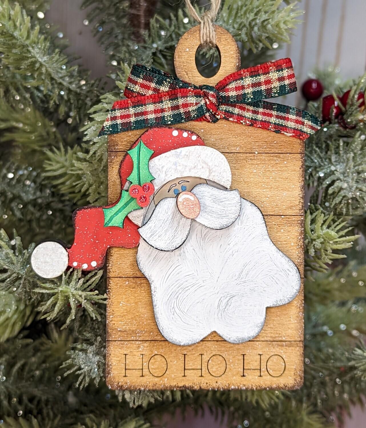 DIY Bread Board Santa Ornament (Unpainted/Unglued)