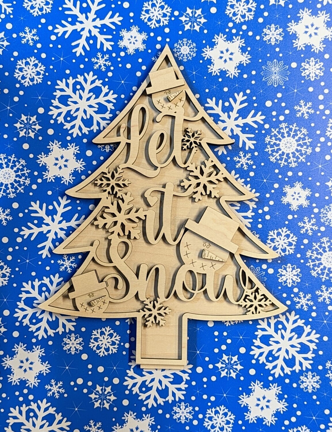 DIY Holiday Christmas Tree Shelf Sitter TSM (Unpainted/Unglued)