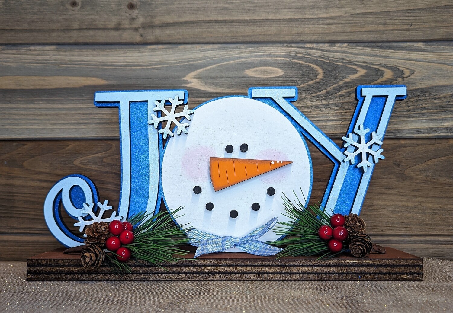 DIY Joy Snowman Shelf Sitter (Unpainted/Unglued)