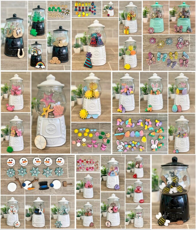 DIY Gumball Machine Jar Filler (Unpainted/Unfinished)