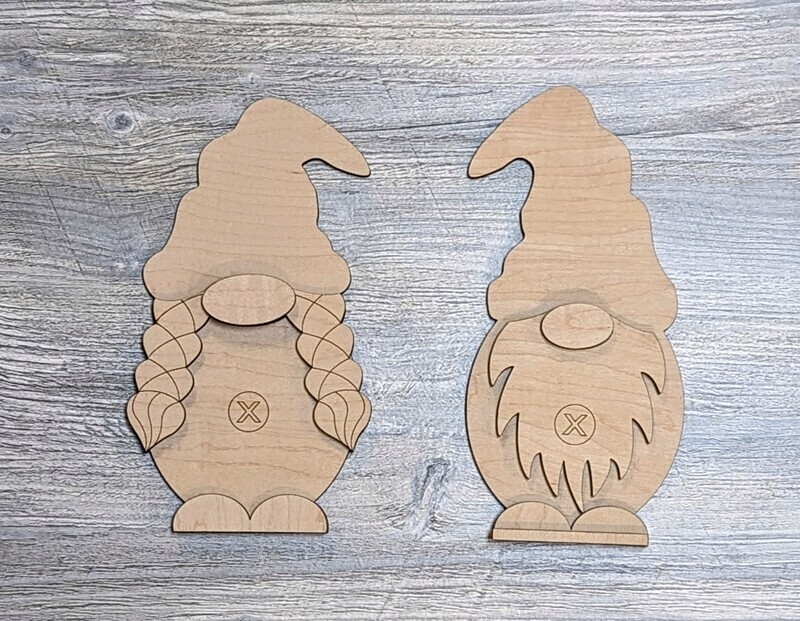 DIY Interchangeable Gnome - Boy/Girl Shelf Sitter (Unpainted/Unglued)