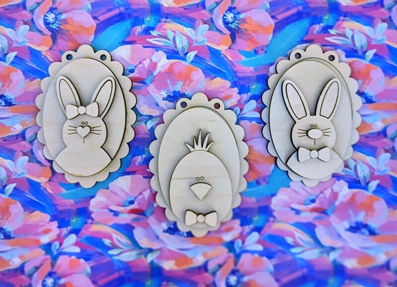 DIY Easter Tag/Ornament (Unpainted/Unglued)