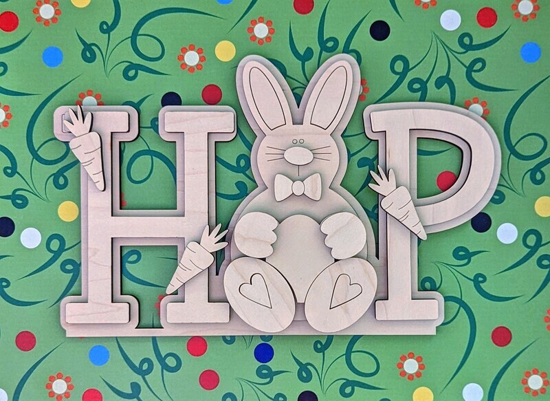 DIY HOP Standing Bunny (Unpainted/Unglued)