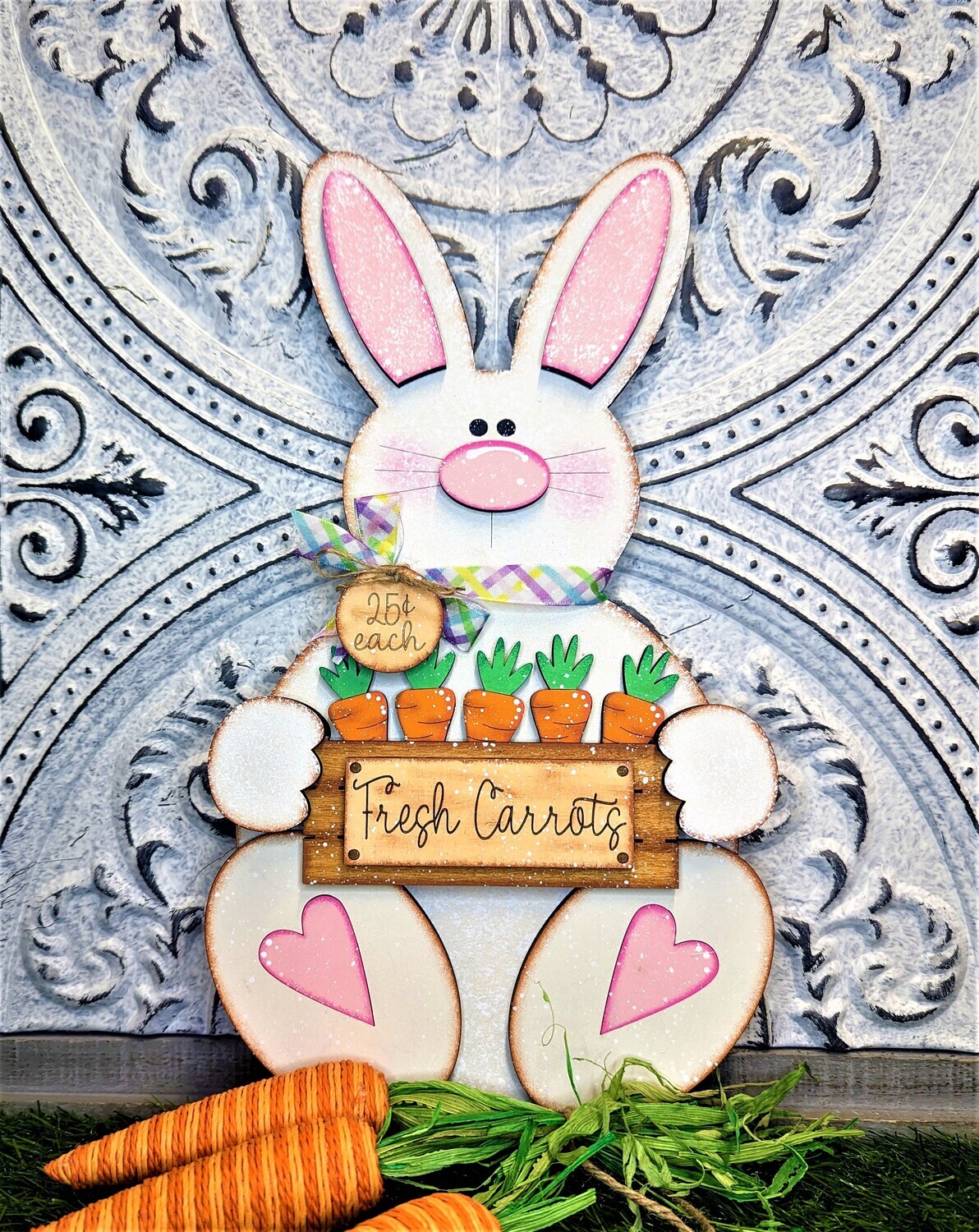 DIY ​Standing Carrot Patch Bunny (Unpainted/Unglued)