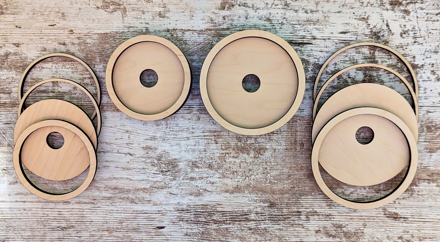 DIY Interchangeable Jar Lids (4 sizes) (Unpainted/Unglued)