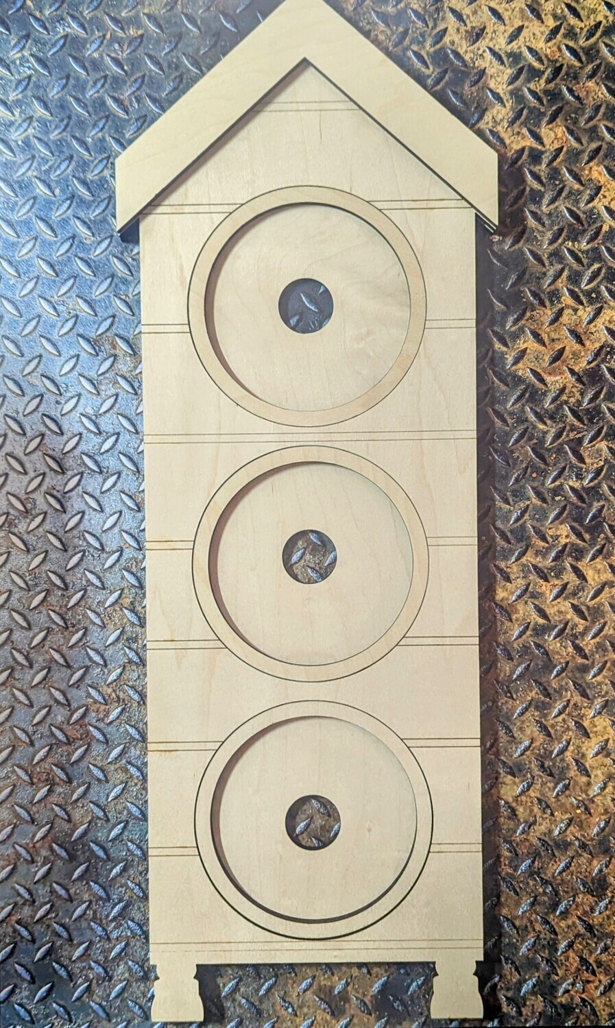 ​DIY Farmhouse Round Tile Frame (Unpainted/Unglued)