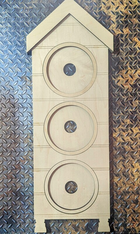 ​DIY Farmhouse Round Tile Frame (Unpainted/Unglued)