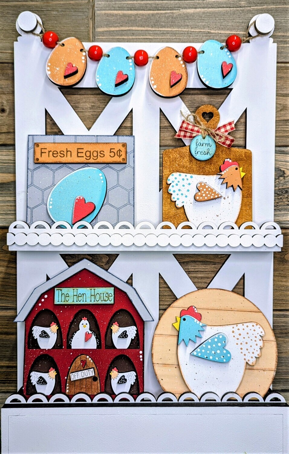 ​DIY Chicken TSM Tiered Tray Set (Unpainted/Unglued)