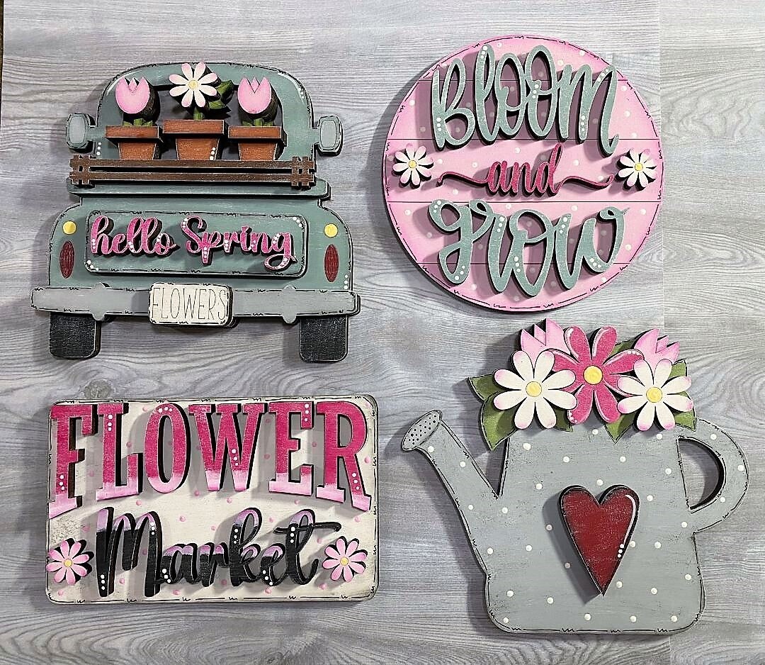 ​DIY Flower Market TSM Tiered Tray Set (Unpainted/Unglued)