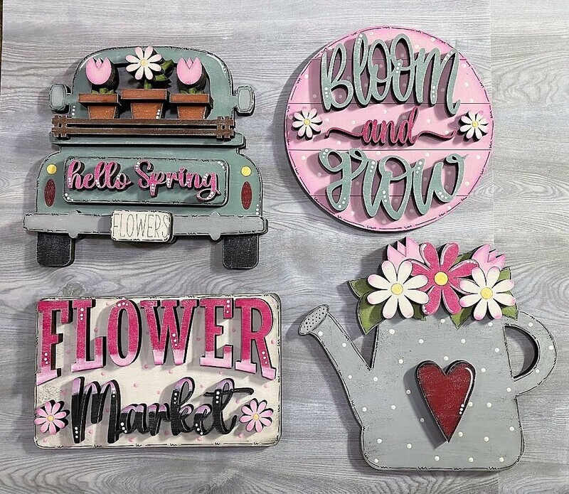 ​DIY Flower Market TSM Tiered Tray Set (Unpainted/Unglued)