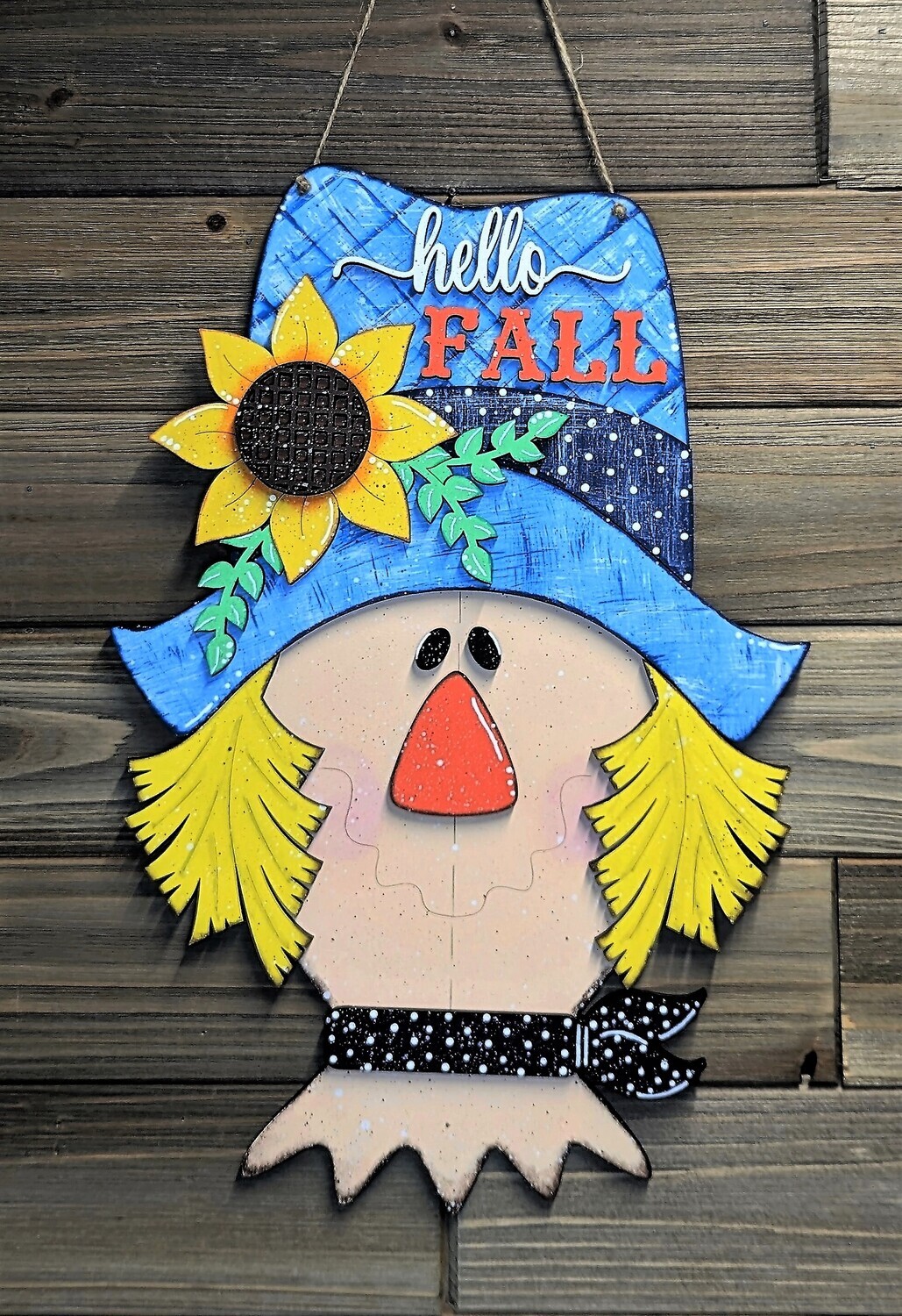 DIY Scarecrow Door Hanger (Unpainted/Unglued)