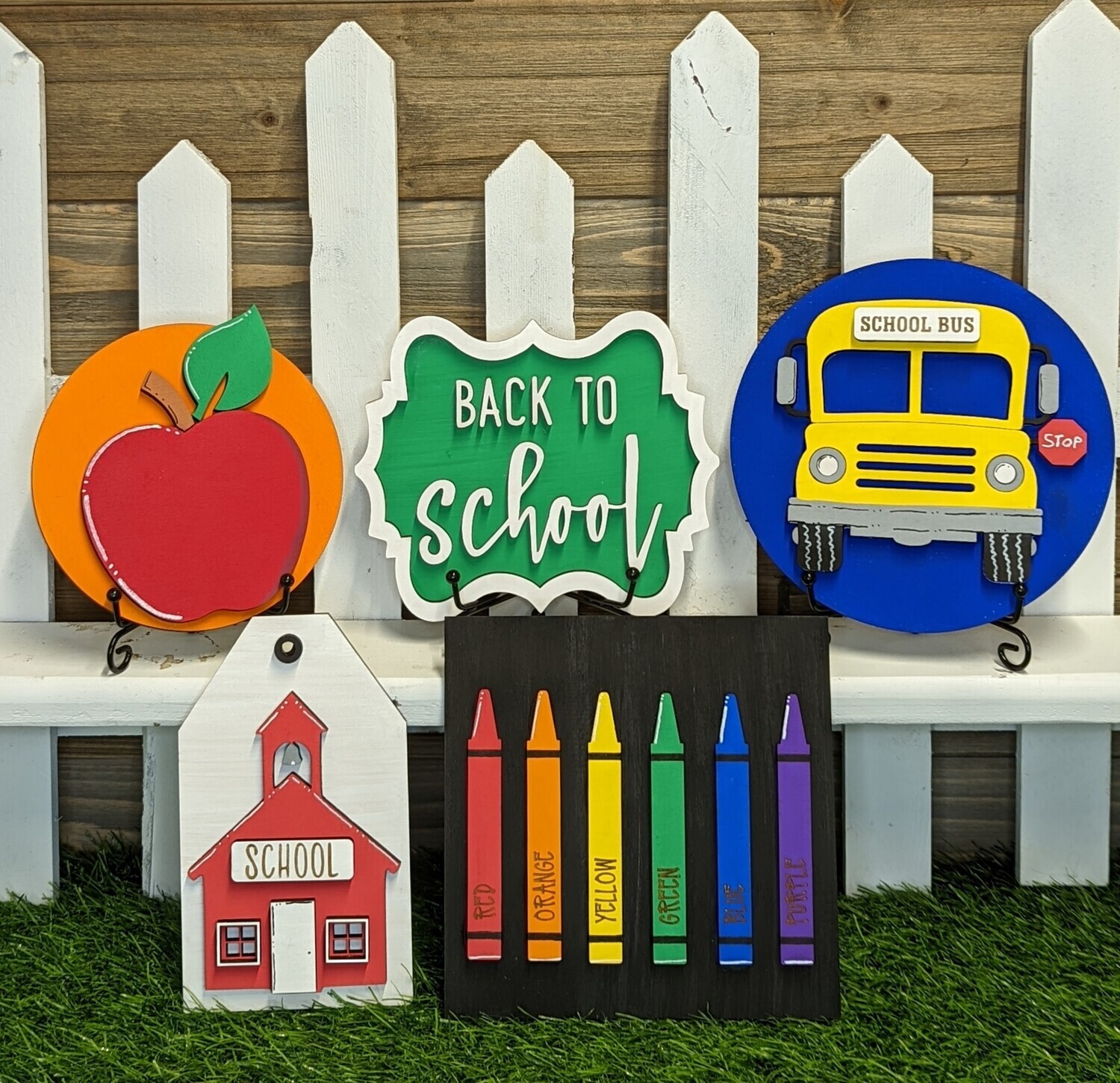 DIY School Bus Tiered Tray Set