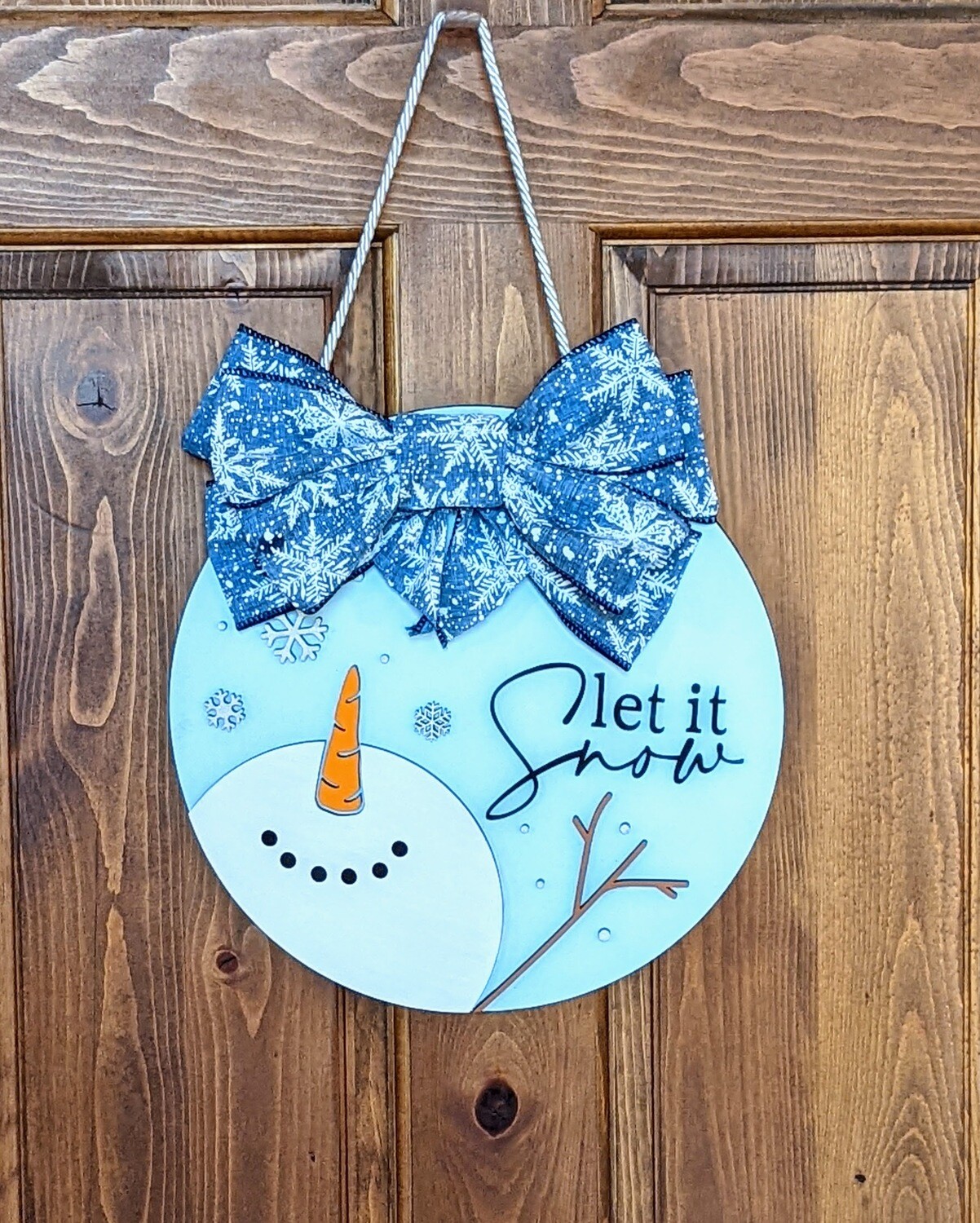 DIY Let it Snow Round