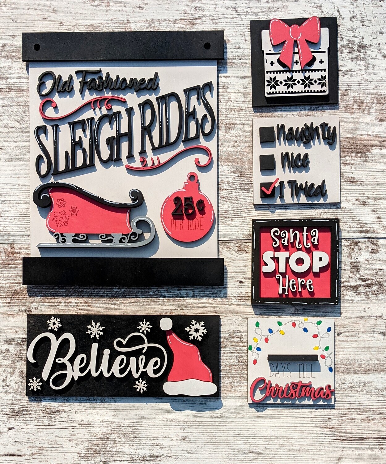 DIY Santa Wall Collage