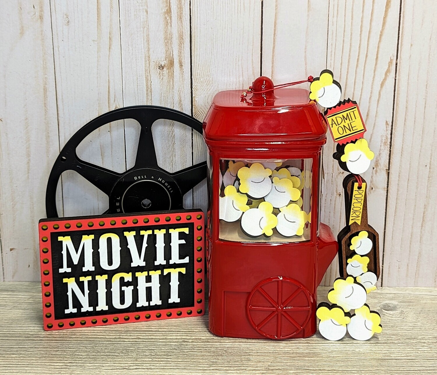 DIY Popcorn Bundle (Gumball Filler, Scoop, and Sign)