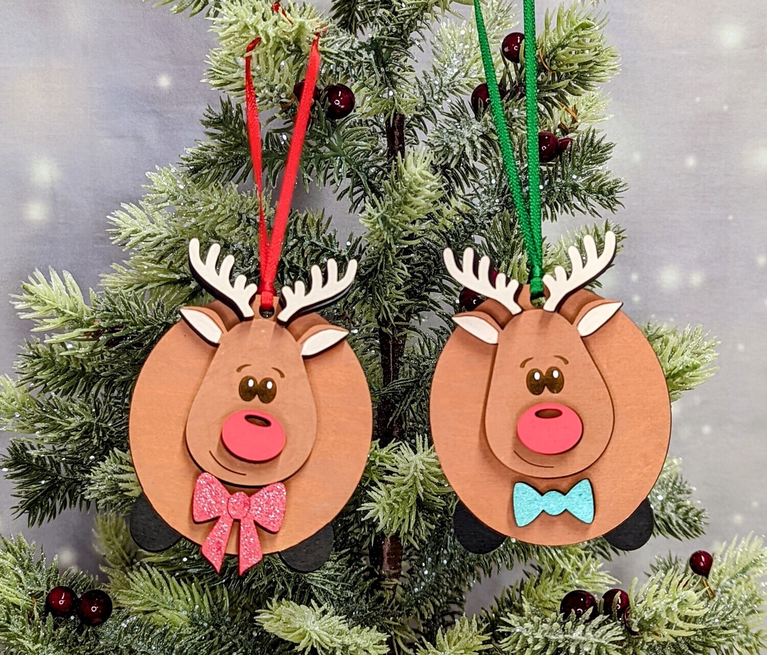 DIY Reindeer (no glasses) Ornament