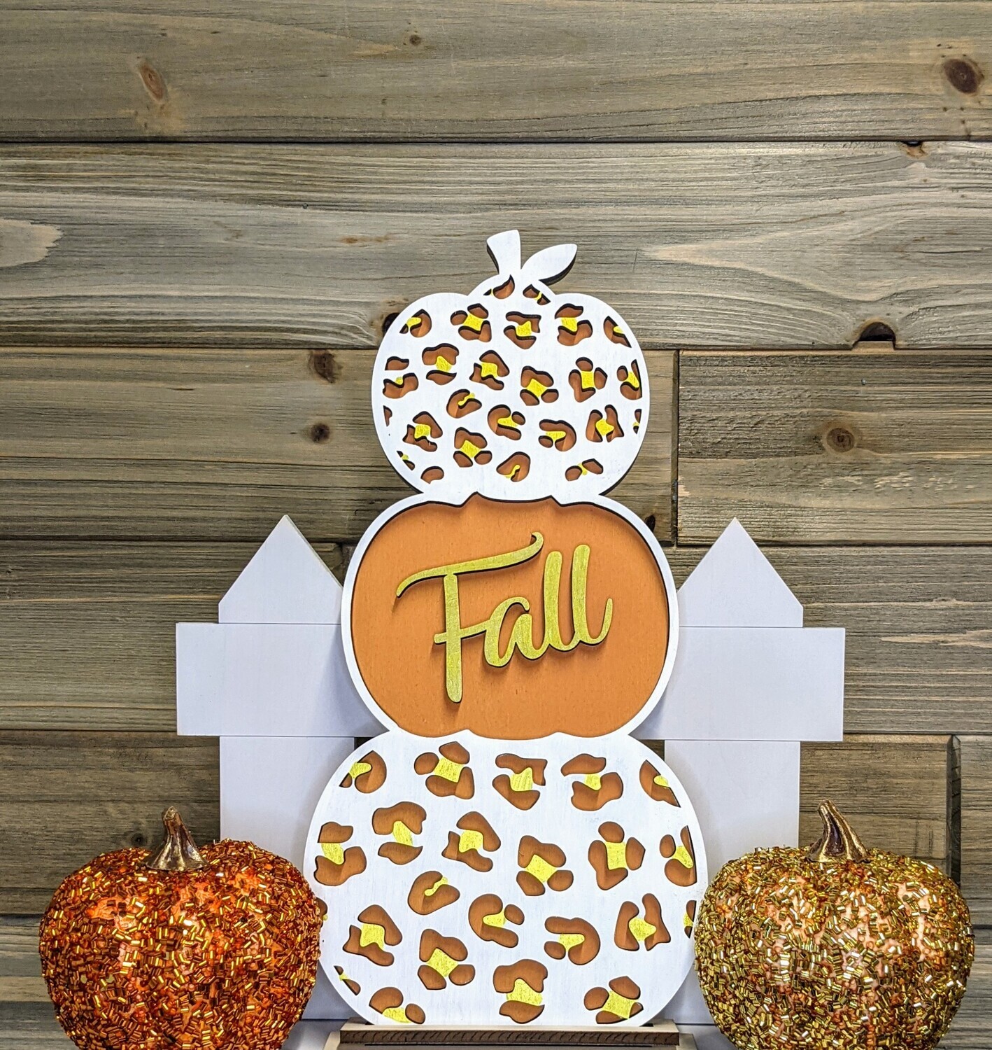 DIY 18&quot; Standing Stacked Pumpkins
