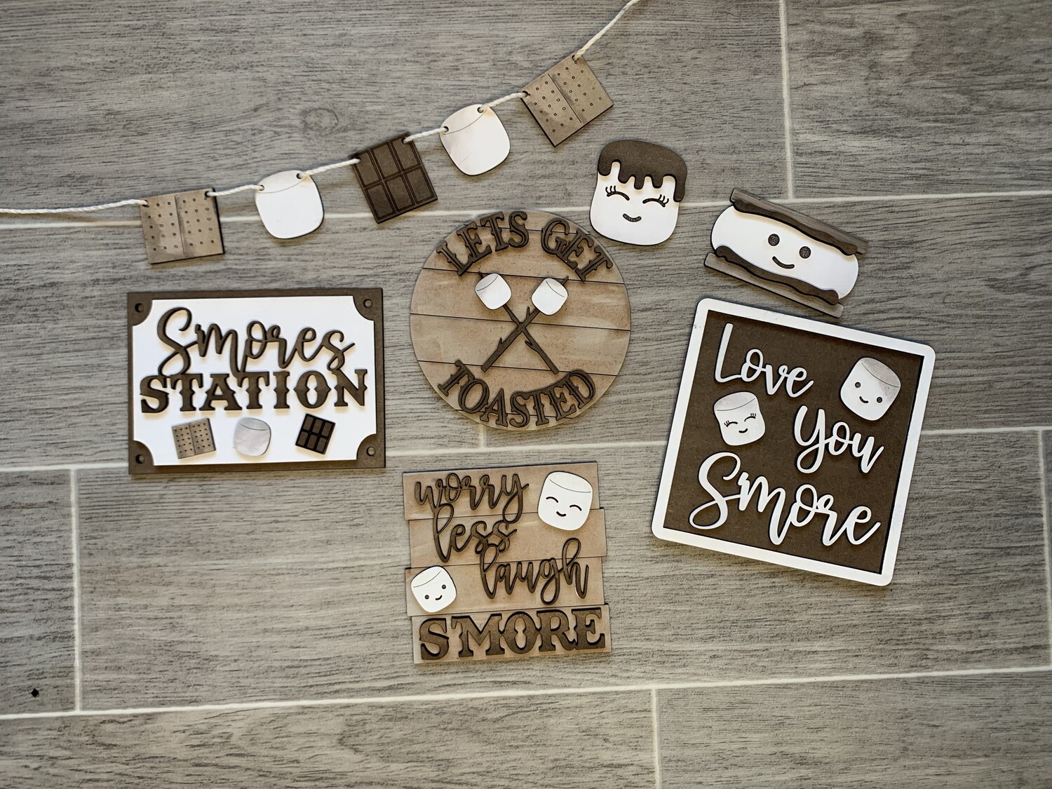 DIY Smores Tiered Tray Set