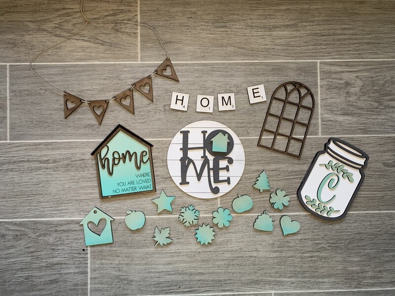 DIY Home Tiered Tray Decor Set - Round is interchangeable