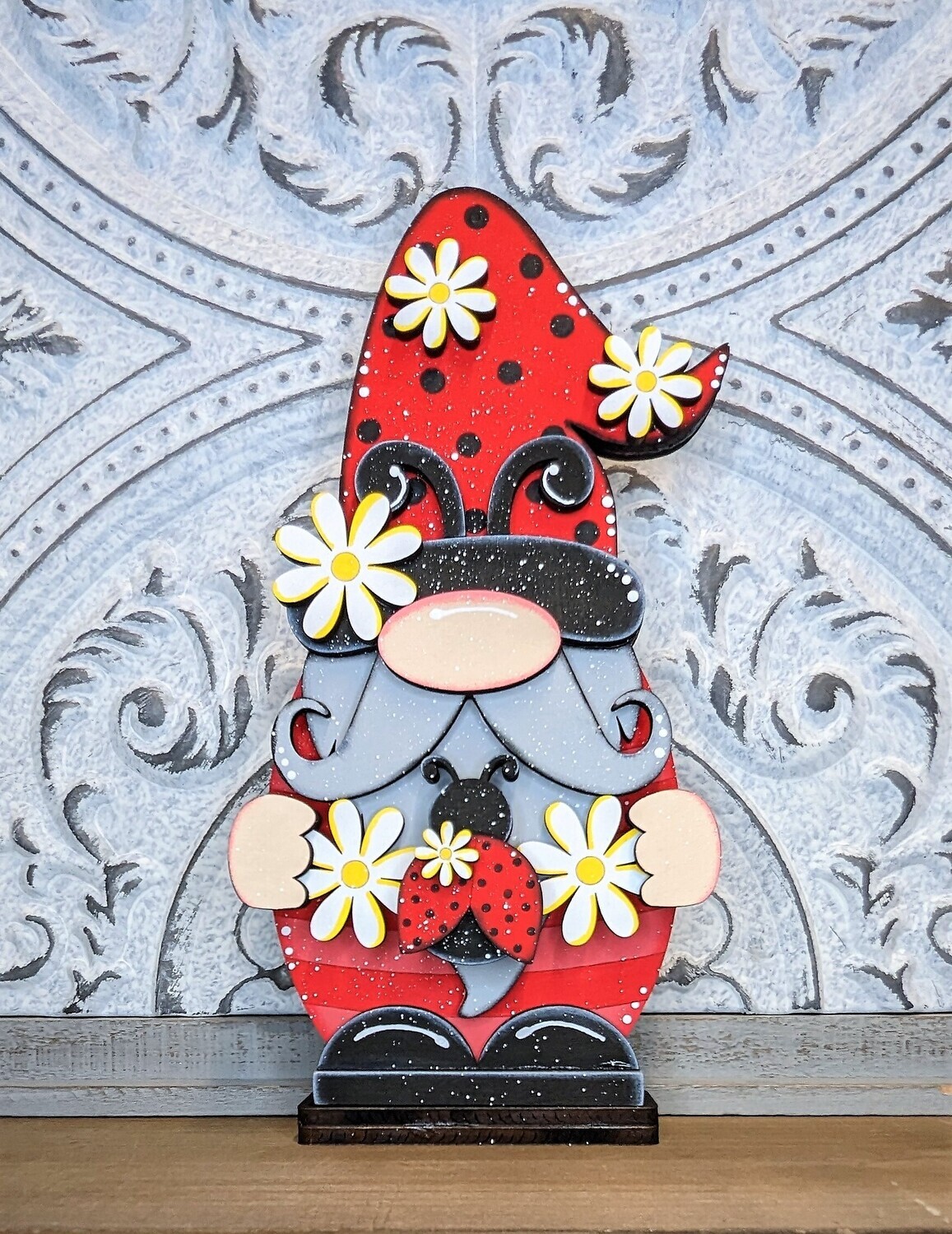 DIY Ladybug Gnome (Unpainted/Unglued)