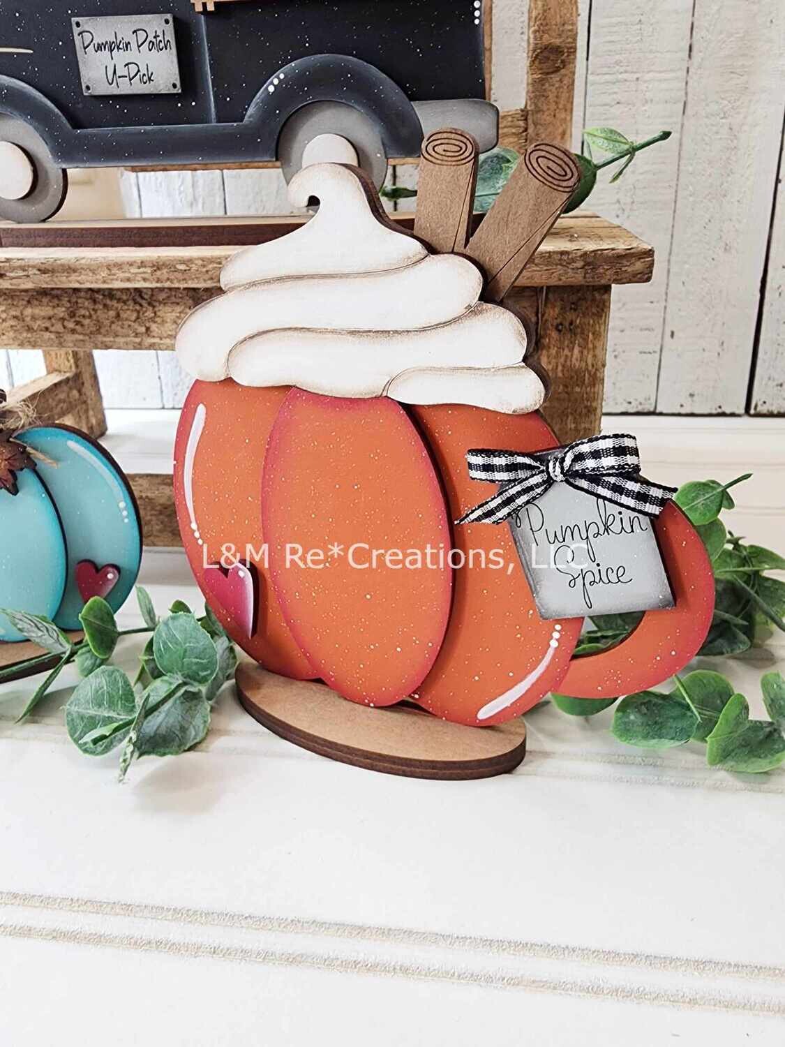 DIY Chunky Pumpkin Latte (Unpainted/Unglued)
