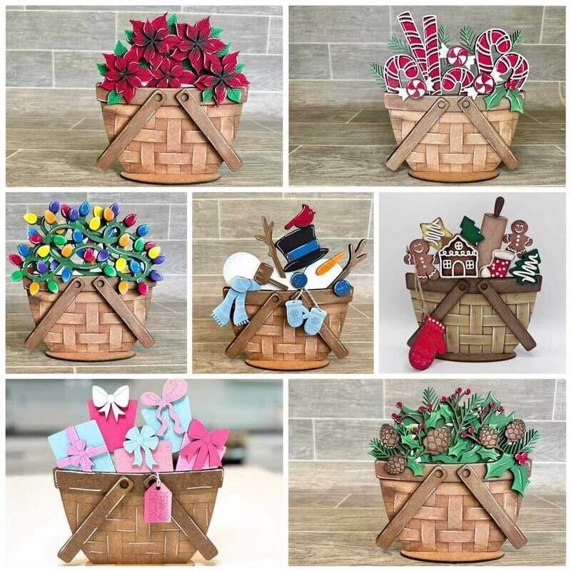 DIY Interchangeable Flower Basket (Unpainted/Unglued)