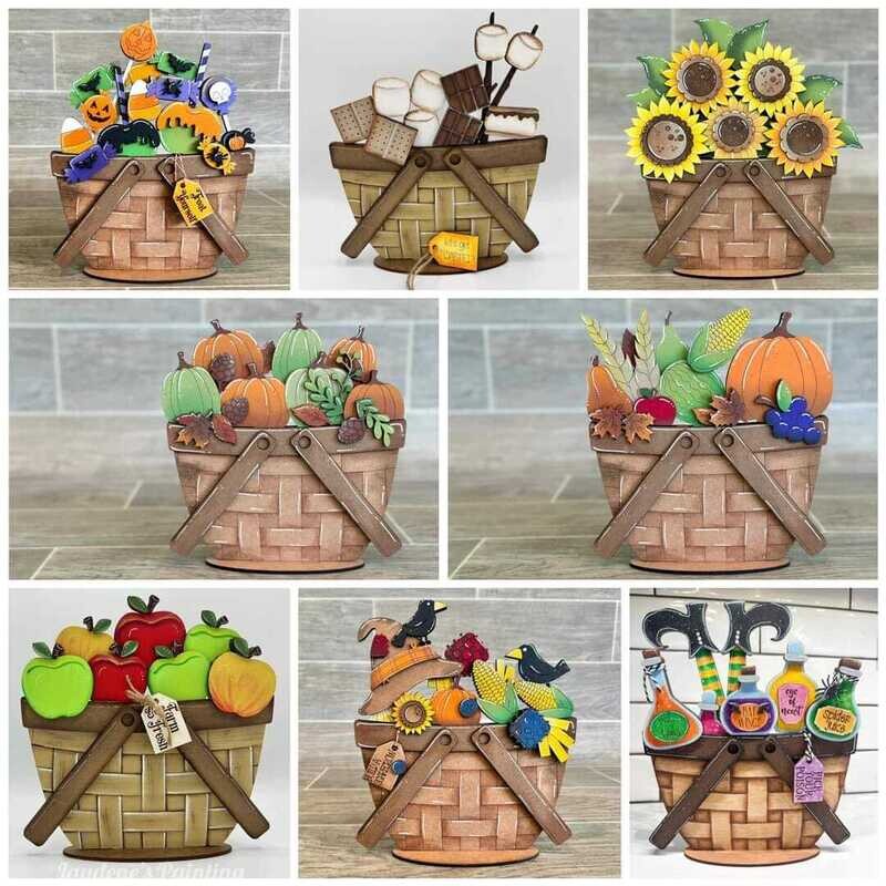 DIY Interchangeable Flower Basket (Unpainted/Unglued)