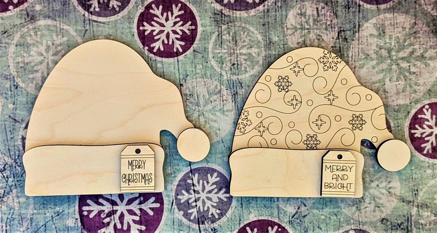 DIY Santa Hat Shelf Sitter (Unpainted/Unglued)