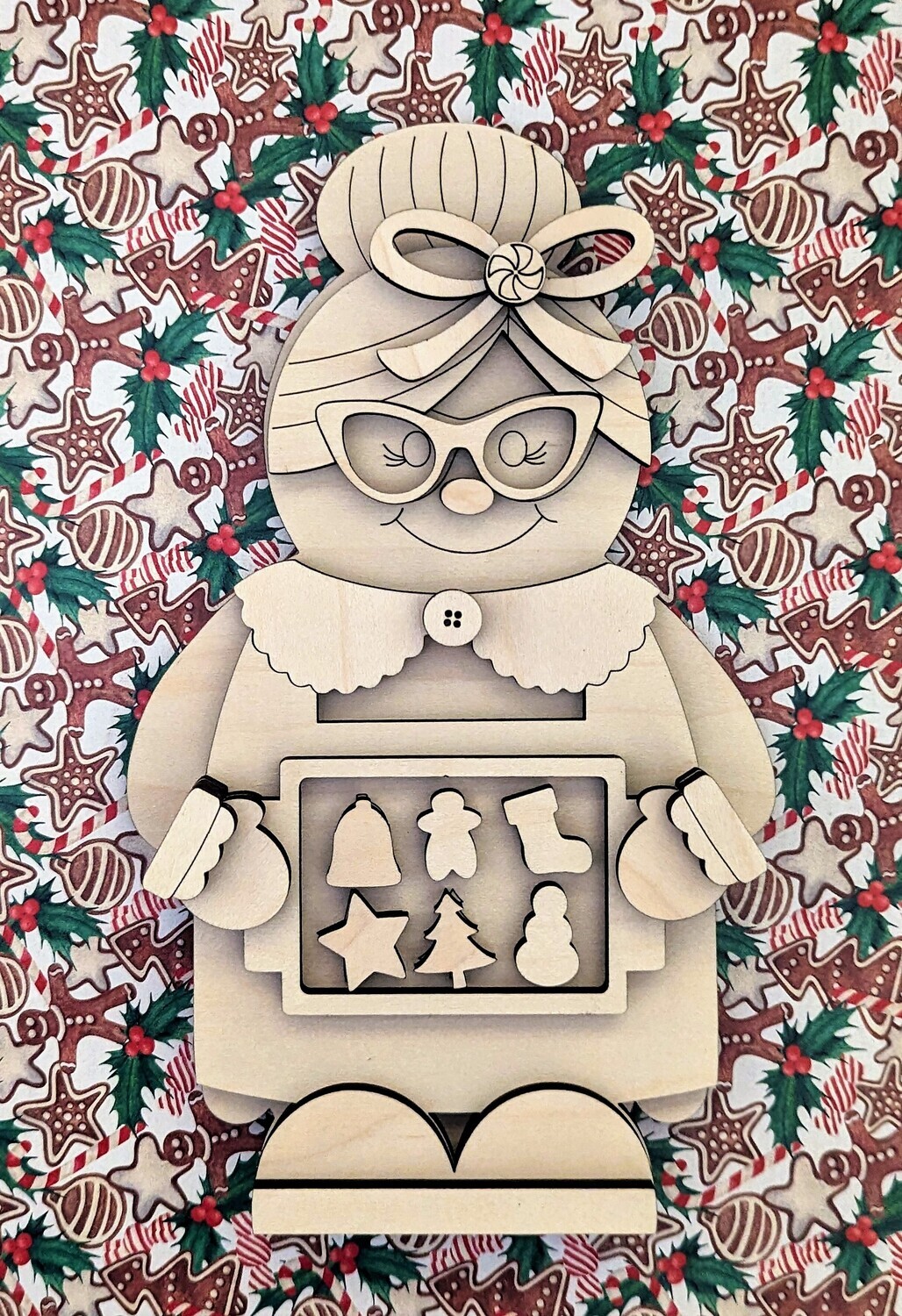 DIY Standing Mrs Claus TSM (Unpainted/Unglued)