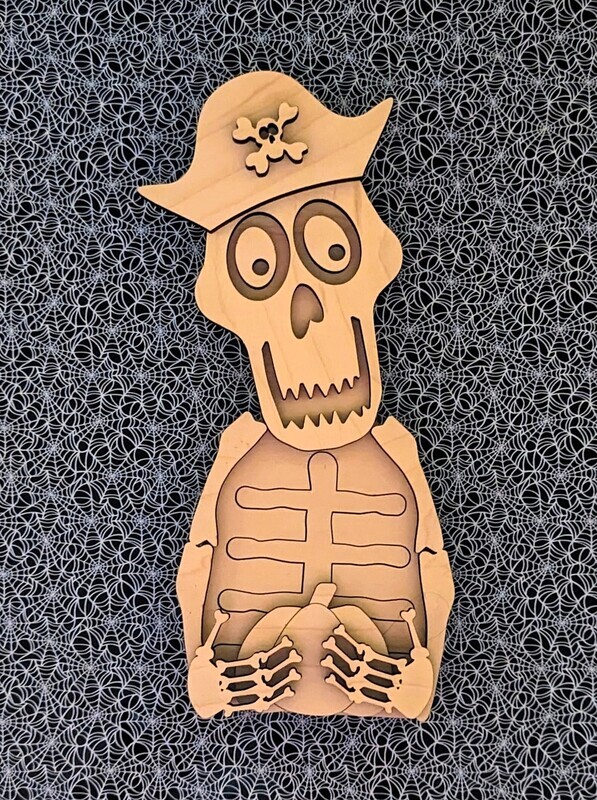 DIY Sitting Skeleton Shelf Sitter (Unpainted/Unglued)