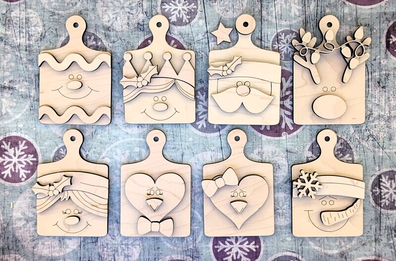 DIY Breadboard Holiday Ornaments TSM (Unpainted.Unglued)