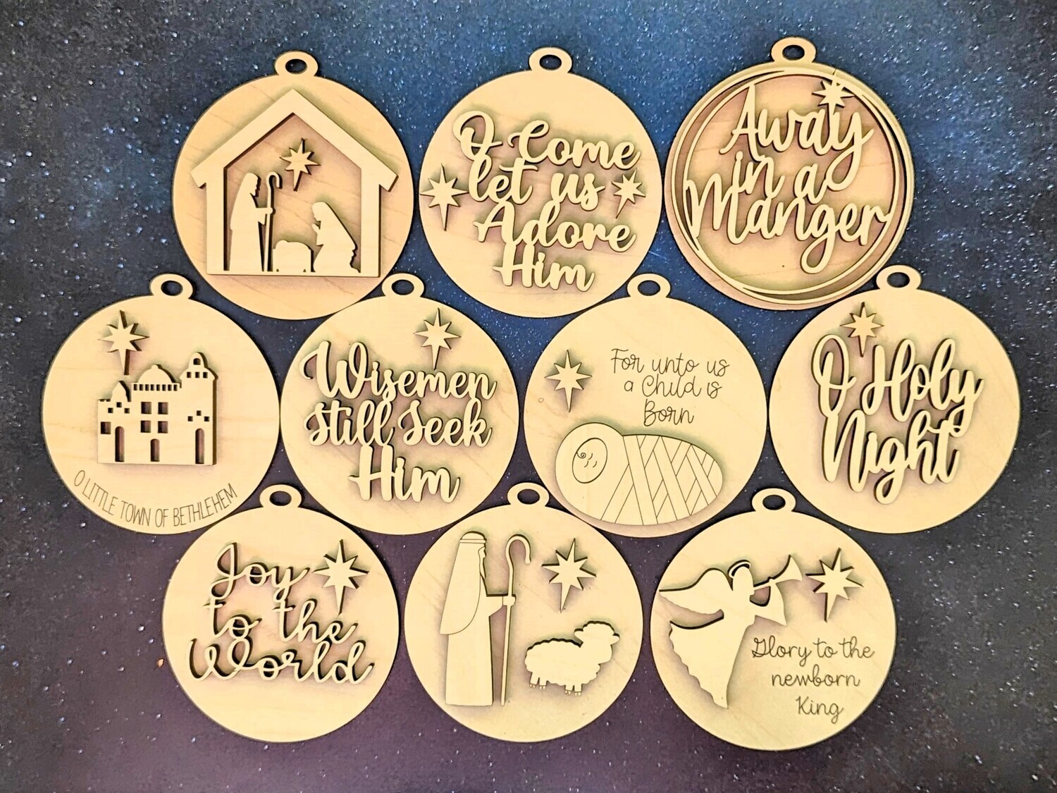 DIY Religious Ornament Bundle TSM (Unpainted/Unglued)