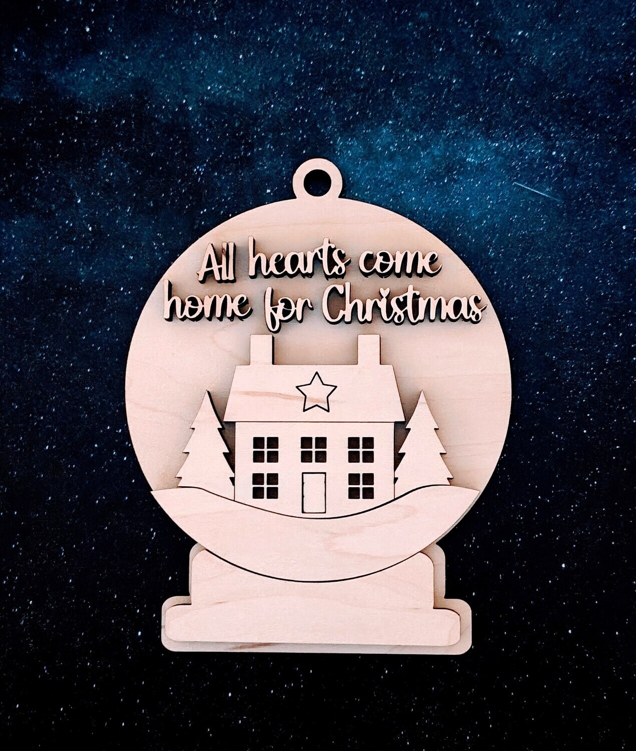 DIY Snow Globe Christmas Ornament TSM (Unpainted/Unglued)
