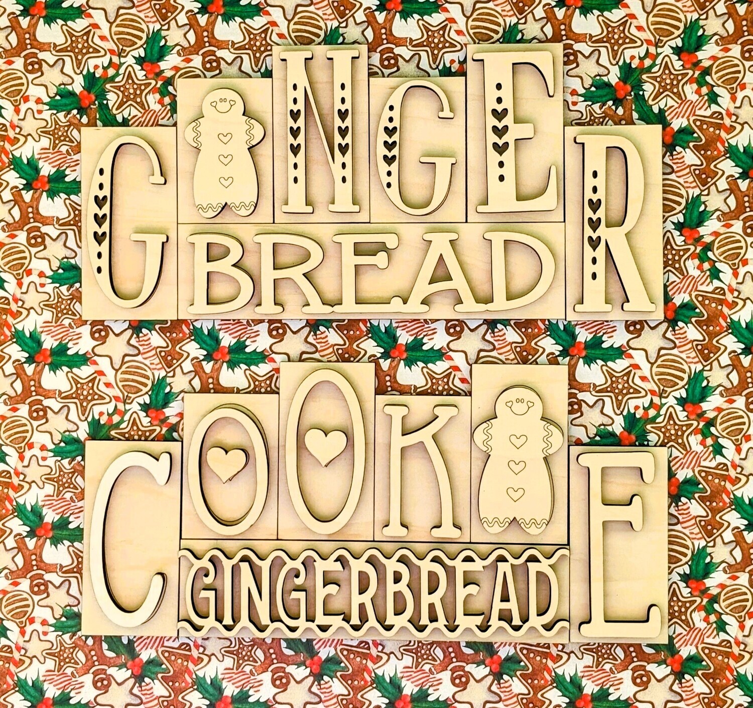 DIY Gingerbread Mini Block Set TSM (Unpainted/Unglued)