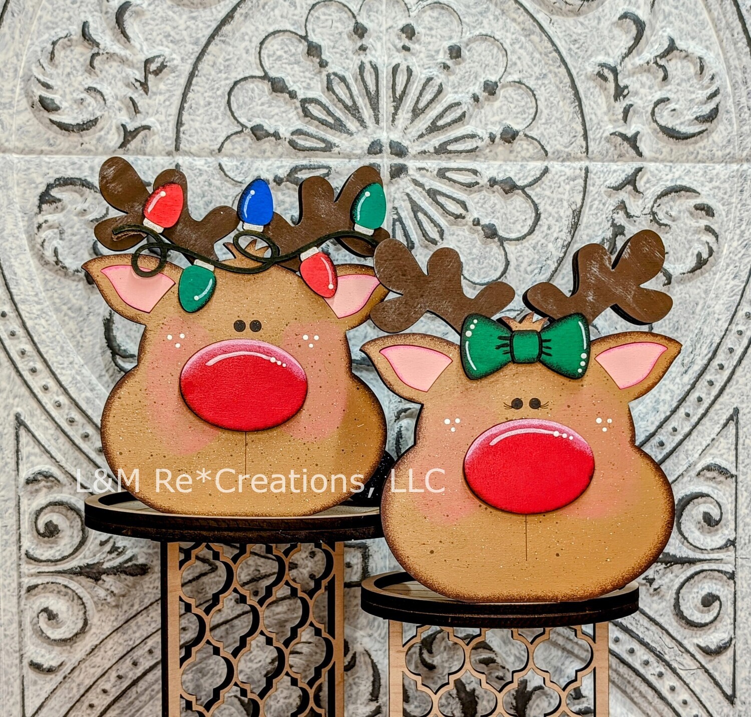 DIY Reindeer Face Shelf Sitter TSM (Unpainted/Unglued)