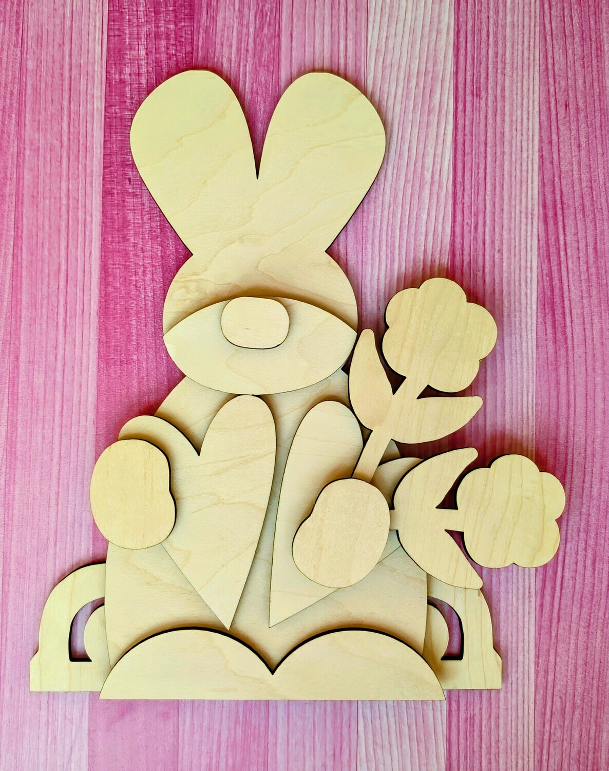 DIY Love Bunny Shelf Sitter (Unpainted/Unglued)