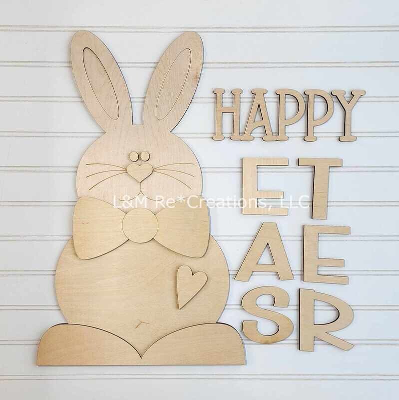 DIY Easter Porch Leaner Topper Only (Unpainted/Unglued)