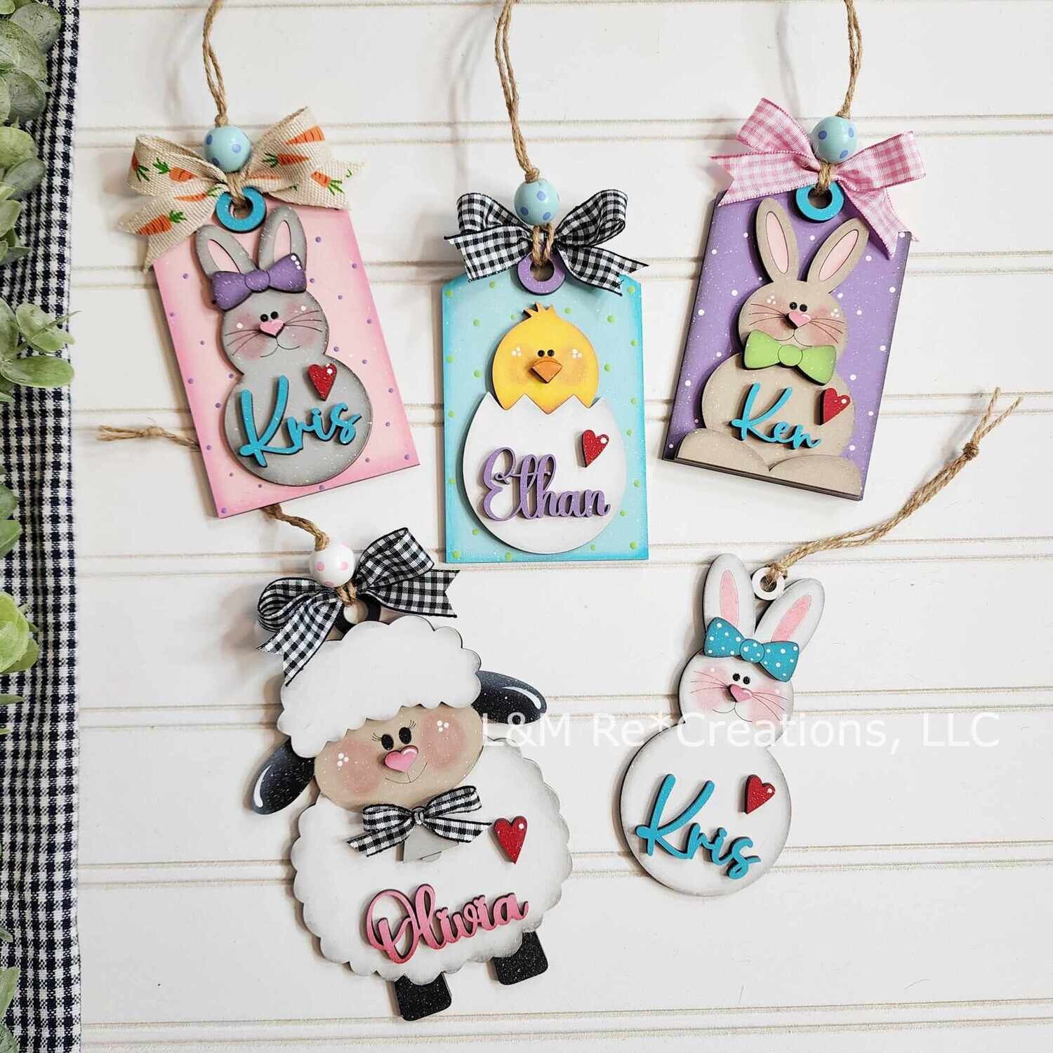 DIY Easter Ornaments and Tags TSM (Unpainted/Unglued)