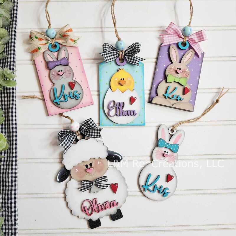 DIY Easter Ornaments and Tags TSM (Unpainted/Unglued)