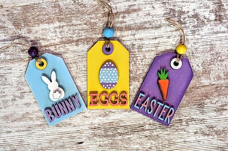 DIY Farmhouse Easter Tags TSM (Unpainted/Unglued)