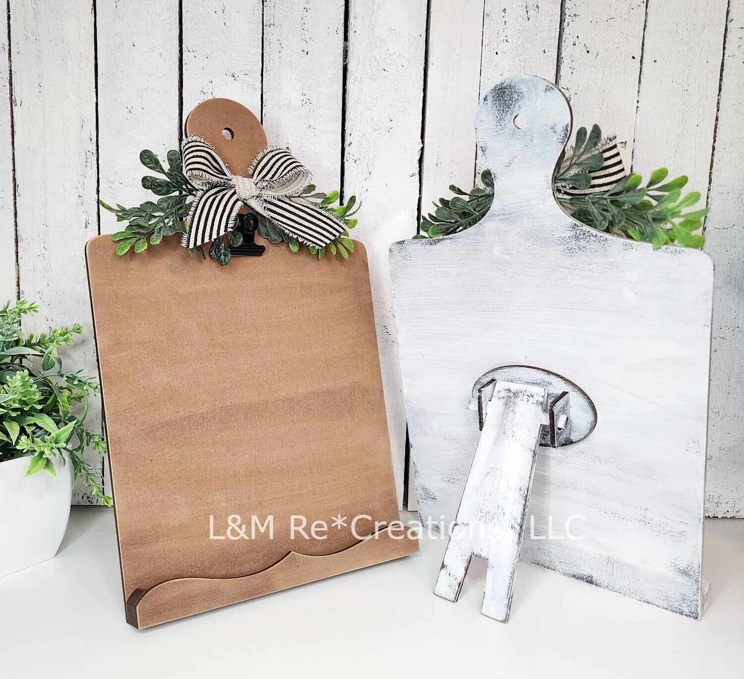 DIY Breadboard sign holder TSM (Unpainted/Unglued)