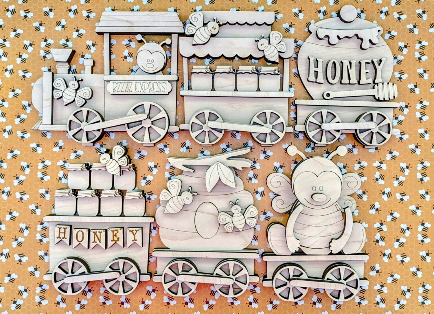 DIY Bee Standing Train TC (Unpainted/Unglued)