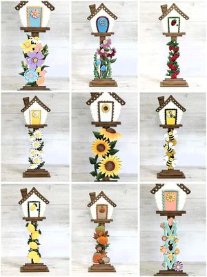 DIY BIRDHOUSE INTERCHANGEABLE SIGN TC (Unpainted/Unglued)