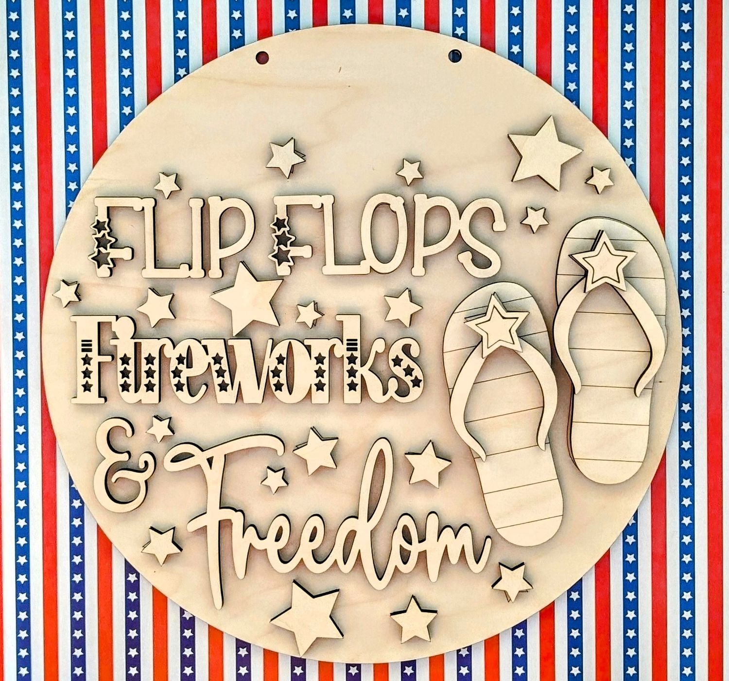 DIY Flip Flop Door Hanger TSM (Unpainted/Unglued)