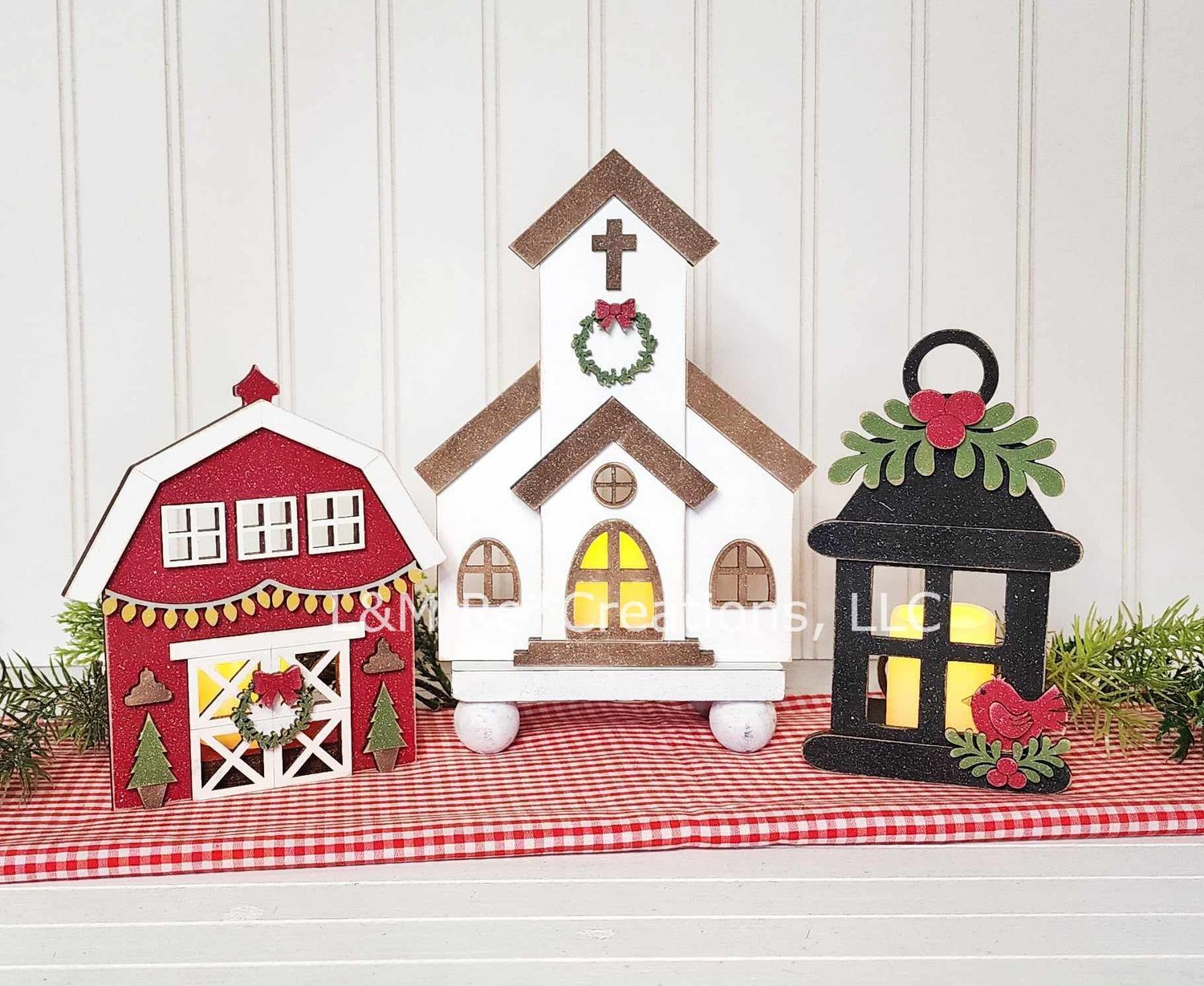 DIY Farmhouse Votives TSM (Unpainted/Unglued)
