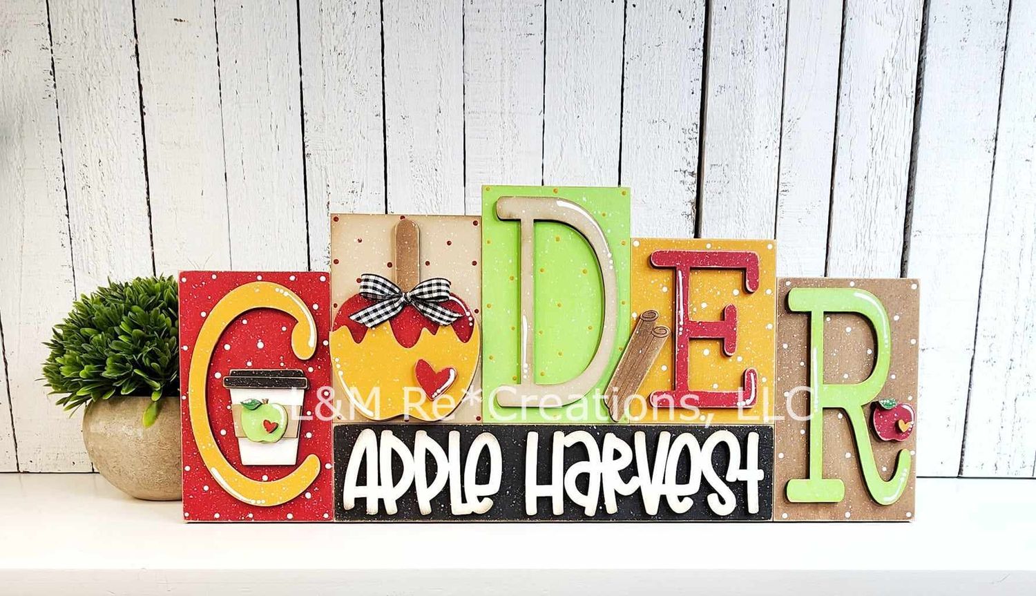 DIY Cider Word Block TSM (Unpainted/Unglued)